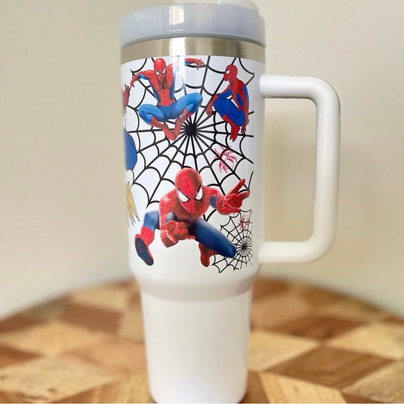 Disney MARVEL Spider men 40 oz Tumbler 40oz Water bottle Mug with straw Birthday - Picture 2 of 8